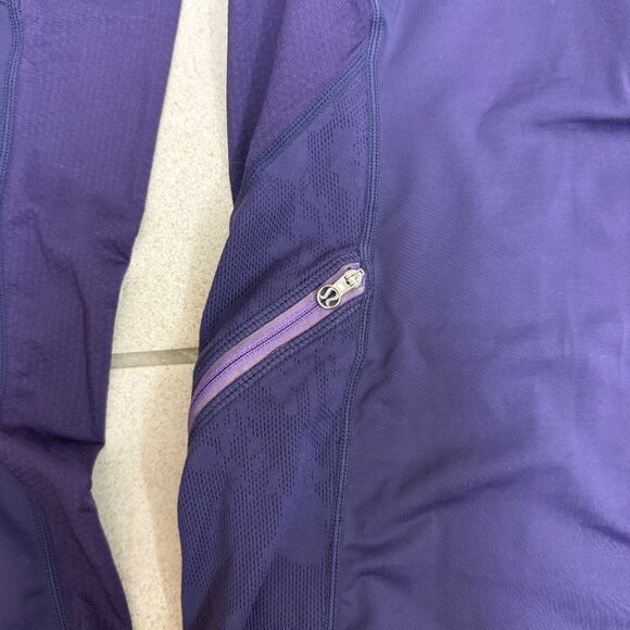 Lululemon Run: Wild 1/2 Zip Concord Grape Womens Size 4 - Picture 3 of 8
